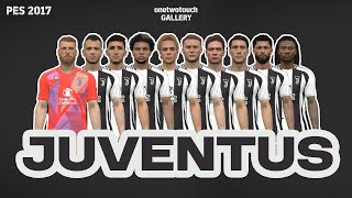 PES 2017 JUVENTUS FACEPACK [upl. by Teriann]