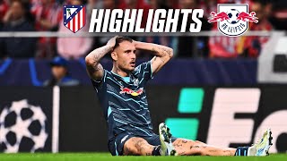 Last minute defeat in Madrid  Highlights Atlético Madrid  RB Leipzig 21  Champions League [upl. by Coplin]