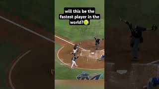 will this be the fastest player in the world🥎🏆 dodgers mlb sports yankees japan chicago [upl. by Nerred717]