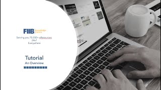FIIB elibrary  Tutorial [upl. by Anes999]