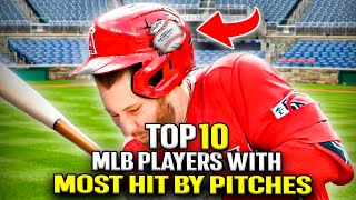 MLB players with The Most Hit by Pitches [upl. by Anikahs]