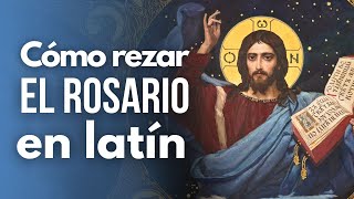 Cómo rezar el Rosario en LATÍN  Pronunciación  Oraciones básicas [upl. by Ayet455]