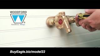 Woodford Model 22 Hot and Cold OutdoorFaucet Installation [upl. by Alyson]