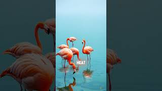 Why Flamingos Stand on One Leg flamingomystery AnimalAdaptation NatureFacts WildlifeSecrets [upl. by Eoz]