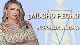 Cómo vestir si tienes CUERPO TRIÁNGULO INVERTIDO  MUCHO PECHO  ESPALDA ANCHA Tu asesora de moda [upl. by Isiah]