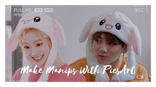 How to make my manips or kpop ship pict by PicsArt [upl. by Palmira668]