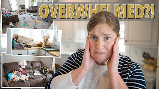 Overwhelmed with a MESSY HOUSE Heres what I do  CLEAN WITH ME Vlog [upl. by Wat]