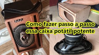 COMO FAZER PASSO A PASSO CAIXA DE SOM COM BATERIA INTERNA CASEIRA [upl. by Valentin]