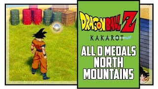 Dragon Ball Z Kakarot All D Medal Locations North Mountains Area [upl. by Llednav]