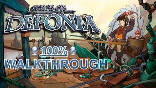 Chaos on Deponia Platinum Walkthrough  Trophy amp Achievement Guide [upl. by Eltsirk753]