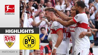 VfB FINISHES OFF Dortmund  VfB Stuttgart  Borussia Dortmund 51  Highlights  Matchday 4 [upl. by Hennie]