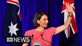 NSW election Gladys Berejiklian becomes states first elected female Premier  ABC News [upl. by Marienthal]