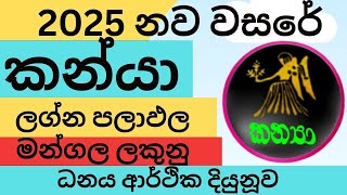 කන්‍යා 2025 නව වසරේ ලග්න පලාඵල New Year 2025 kanya Jothishya Lagna Palapala Raga Sri Nirvana [upl. by Salita]