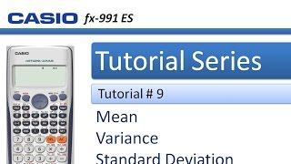 How to calculate Standard deviation Variance and Mean in Casio 991 ES Plus [upl. by Lani]