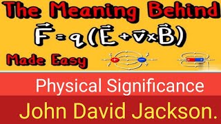 Lorentz Force LawMaxwells Equations Classical Electrodynamics by J D Jackson [upl. by Misak]