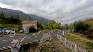 Driver’s Eye View France  Le Train Rouge  Rivesaltes to Axat  Part 2  Maury to Lapradelle [upl. by Willyt]