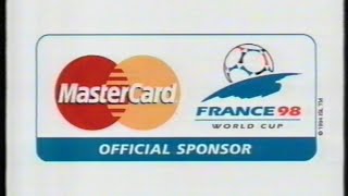 Master Card advert  Broadcast 7th June 1998 ITV UK [upl. by Bouldon414]