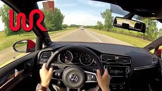 2015 Volkswagen GTI Manual  WR TV POV Test Drive City [upl. by Ahseinaj782]