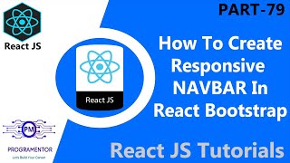 79  Responsive Navbar Using ReactBootstrap  Navbar React Bootstrap  React JS HindiUrdu [upl. by Norrab]