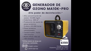 Generador De Ozono  Ozonificador MA10KPRO  10000 Mgh [upl. by Yukio202]