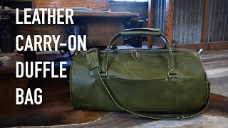 The Art of Making a Leather CarryOn Duffle Bag [upl. by Cort]