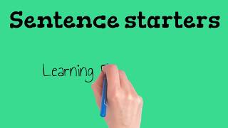 ESL Warmer Sentence Starters [upl. by Abbey]