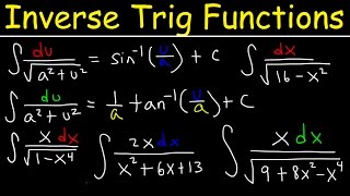 Integration into Inverse trigonometric functions using Substitution [upl. by Rochette]