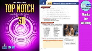 Top Notch 3 Unit 6 Lesson 3 Discuss skills abilities and qualifications [upl. by Frentz988]