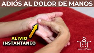 ALIVIA el DOLOR de TUS MANOS ✋  AUTO MASAJE de MANOS [upl. by Ahsema]