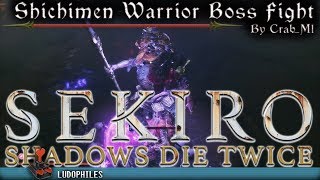 Sekiro Shadows Die Twice  Shichimen Warrior Bottomless Hole Boss Fight [upl. by Melville]