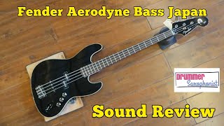 FENDER JAZZ BASS AERODYNE JAPAN SOUNDS REVIEW [upl. by Kaltman910]