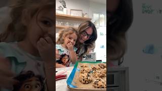 Mila stole it 😂🤩 BREAKFAST COOKIES family breakfast cookies mom recipe cute easy sunday [upl. by Ahsyak409]