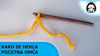 Kako se hekla početna omča  PletenjeNet  Pletenje Heklanje vuna [upl. by Attelrahs295]