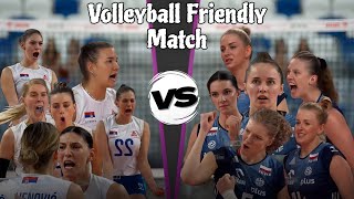 Serbia Vs Poland Volleyball Highlights Womens Friendly match 2024 [upl. by Enelhtac]