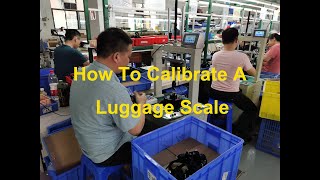 Calibration proceedure of luggage weight scale [upl. by Uriah]