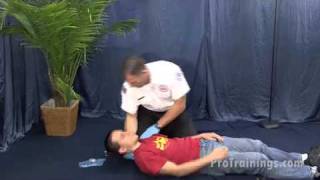 Unconscious Adult Choking  Lay Rescuer [upl. by Feldman]