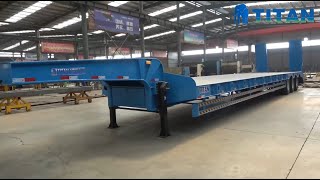 Different types of low bed trailers  What is lowbed trailer Low loader excavator trailer for sale [upl. by Hofstetter665]