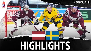 Highlights  Latvia vs Sweden  2024 MensWorlds [upl. by Shamus465]