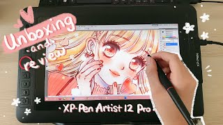 XPPen Artist 12 Pro Tablet  Unboxing  Review  Digital Illustration Process [upl. by Reiko]