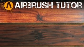 How to Airbrush Wood Texture [upl. by Aneehta]