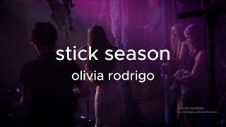 Olivia Rodrigo  Stick Season Noah Kahan cover Lyrics [upl. by Yenttihw]