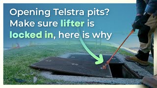 Opening Telstra pits Make sure lifter is locked in Here is why [upl. by Lammond]