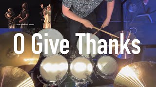 O Give Thanks  Draylin Young Feat Gabrielle Thompson  Drum Cover [upl. by Enilarac]