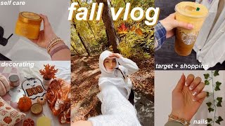 fall days in my life vlog decorating shopping nails etc 💌🍁 [upl. by Nnylesor719]