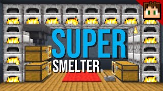 The EASY SUPER SMELTER Minecraft Bedrock 121 Tutorial [upl. by Azirb111]