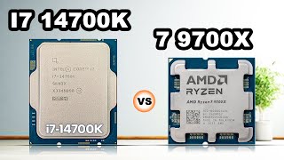 Intel Core i7 14700K vs AMD Ryzen 7 9700X Which is Best [upl. by Grane]