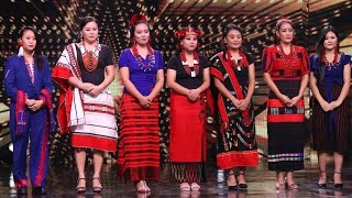 NAGALAND MAHILA BAND LATEST PERFORMANCE with Traditional attires Indias Got talent 2023 [upl. by Endaira724]