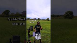 200 BPM Double Stroke Roll [upl. by Aniz]