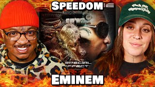 Couple reacts to Tech N9ne Krizz Kaliko Eminem  quotSPEEDOMquot Reaction [upl. by Earized]