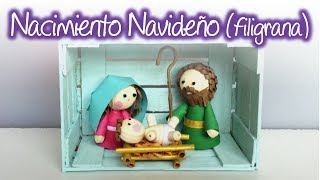 Nacimiento navideño de filigrana Quilling Christmas Nativity [upl. by Honniball]